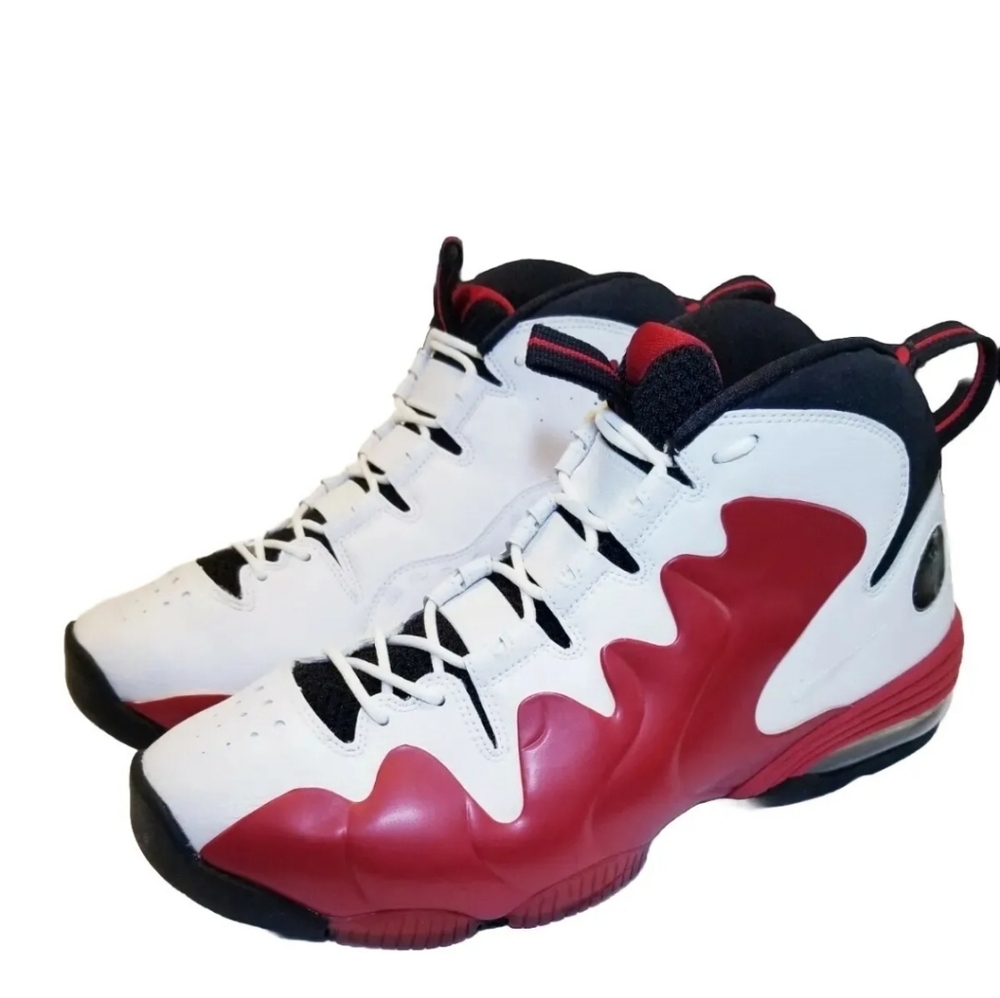 Vintage Nike Air Penny 3 Mens 304845-100 Red/White Shoes/Sneakers Size 12